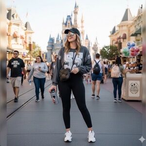 Disneyland Resort Parks Sequin Crop Top Sweater Size 4LWomen’s it’s new no tags